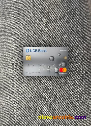 South Korea KDB bank mastercard platinum photolook